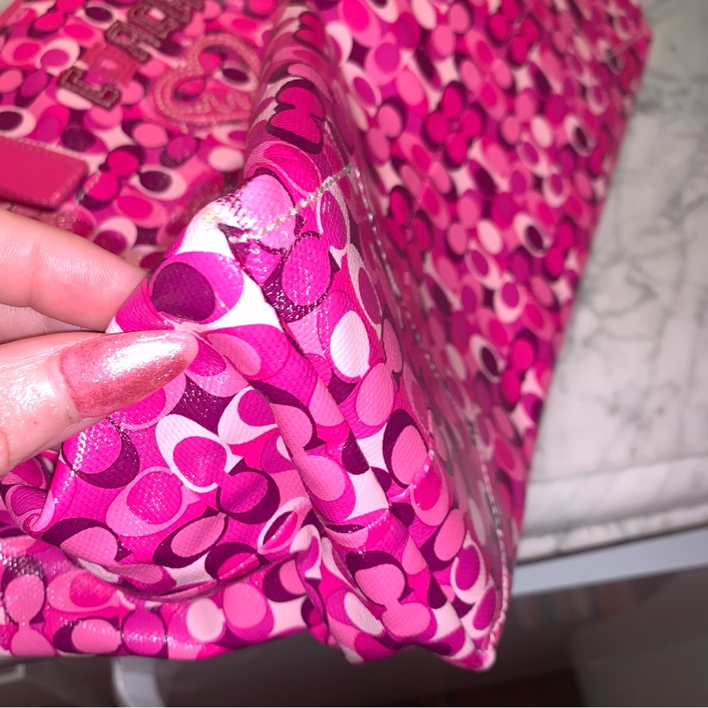 💕COACH POPPY TOTE💕BEAUTIFUL BRIGHT HANDBAG💕SUPER CLEAN!! - Picture 8 of 13
